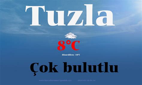 Istanbul tuzla yarın hava durumu